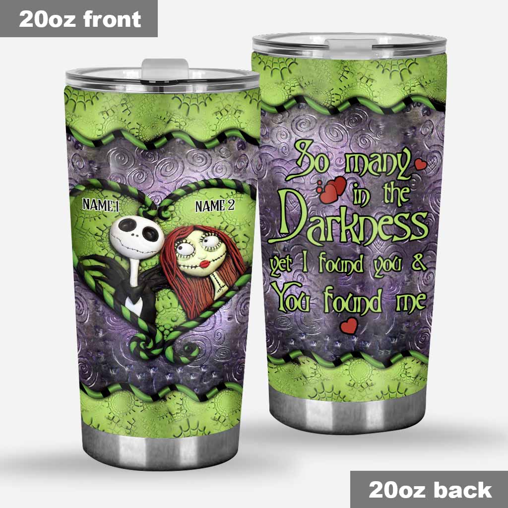 Personalized Nightmare Tumbler Custom Names Unique Gift for Couples Tumbler GradoCreations