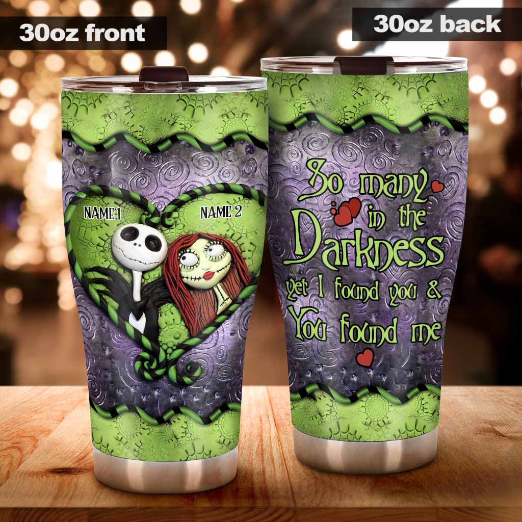 Personalized Nightmare Tumbler Custom Names Unique Gift for Couples Tumbler GradoCreations