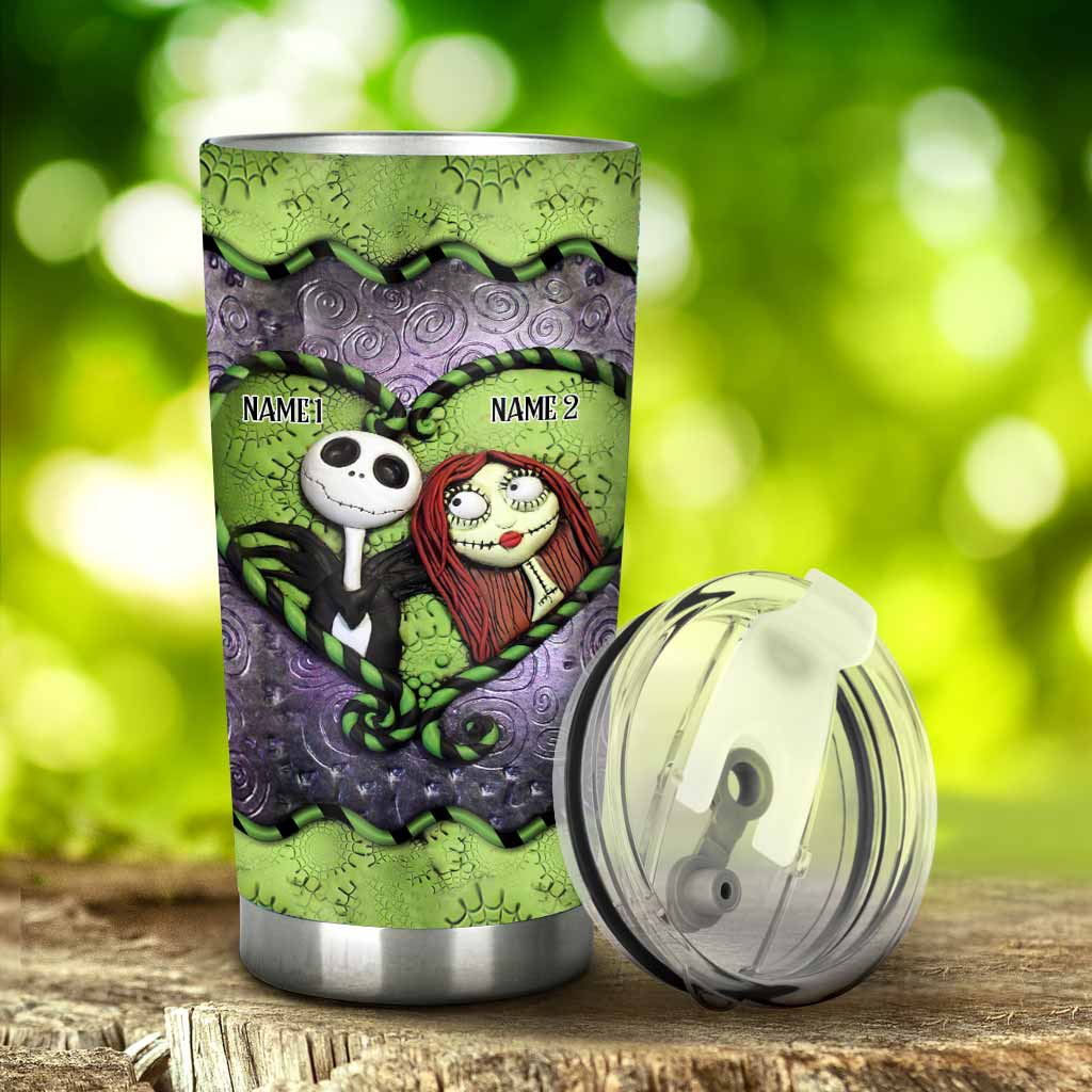 Personalized Nightmare Tumbler Custom Names Unique Gift for Couples Tumbler GradoCreations