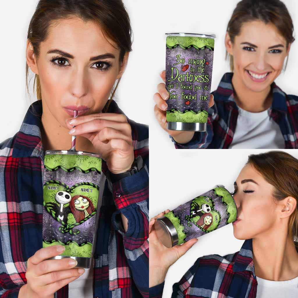 Personalized Nightmare Tumbler Custom Names Unique Gift for Couples Tumbler GradoCreations