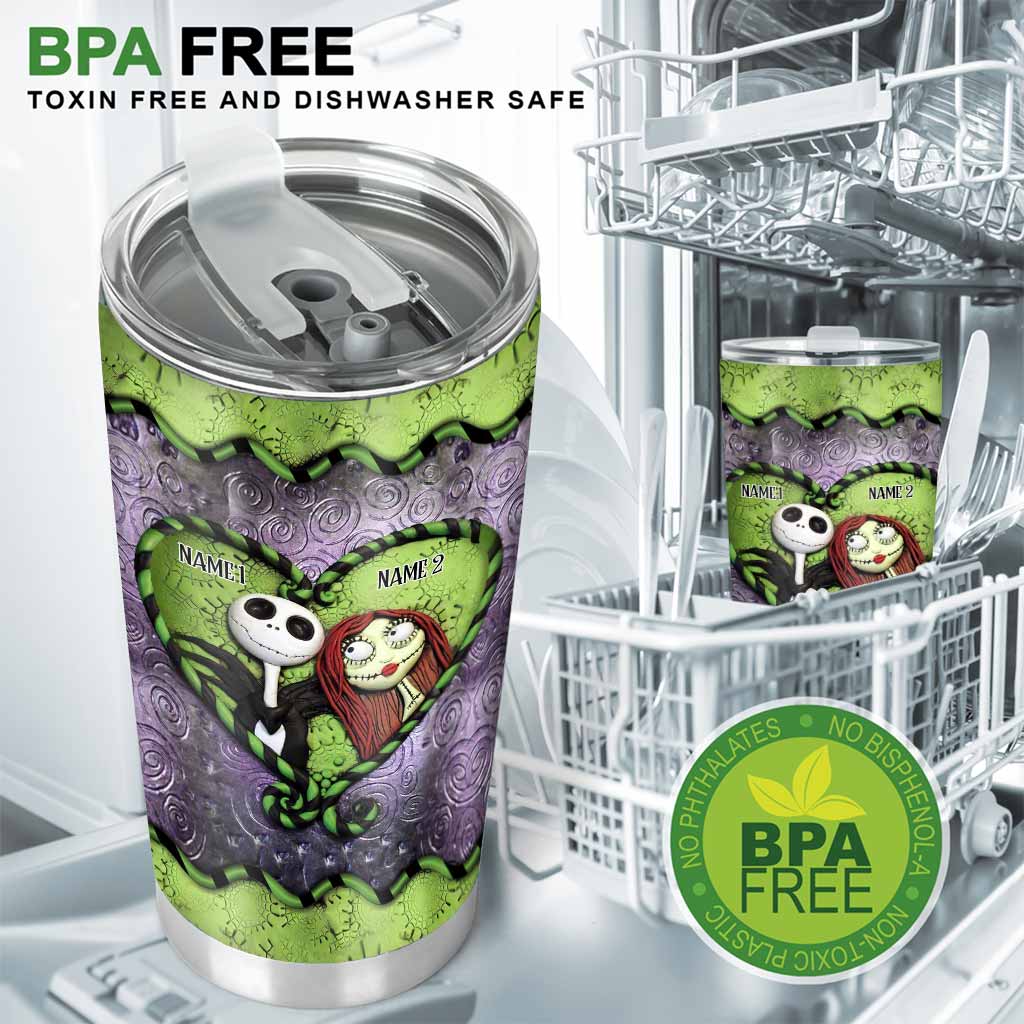 Personalized Nightmare Tumbler Custom Names Unique Gift for Couples Tumbler GradoCreations