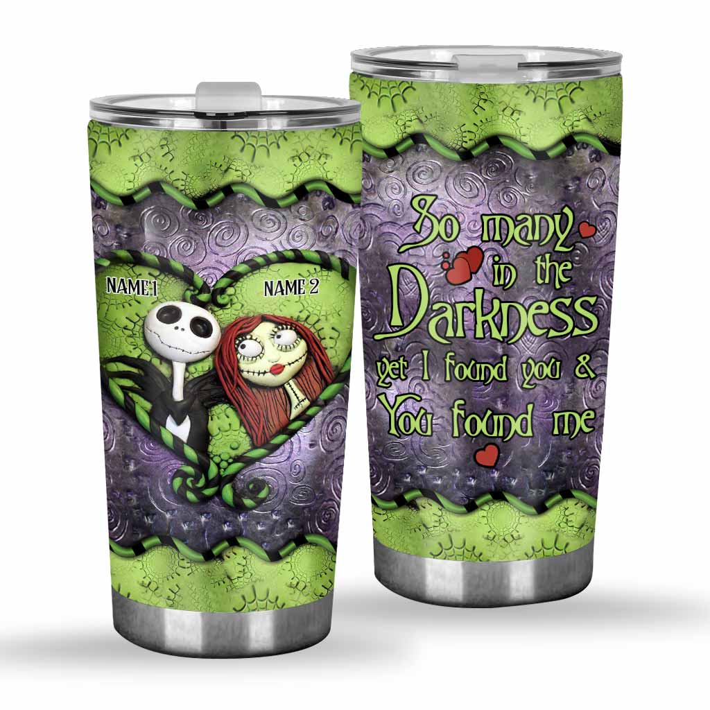 Personalized Nightmare Tumbler Custom Names Unique Gift for Couples Tumbler GradoCreations