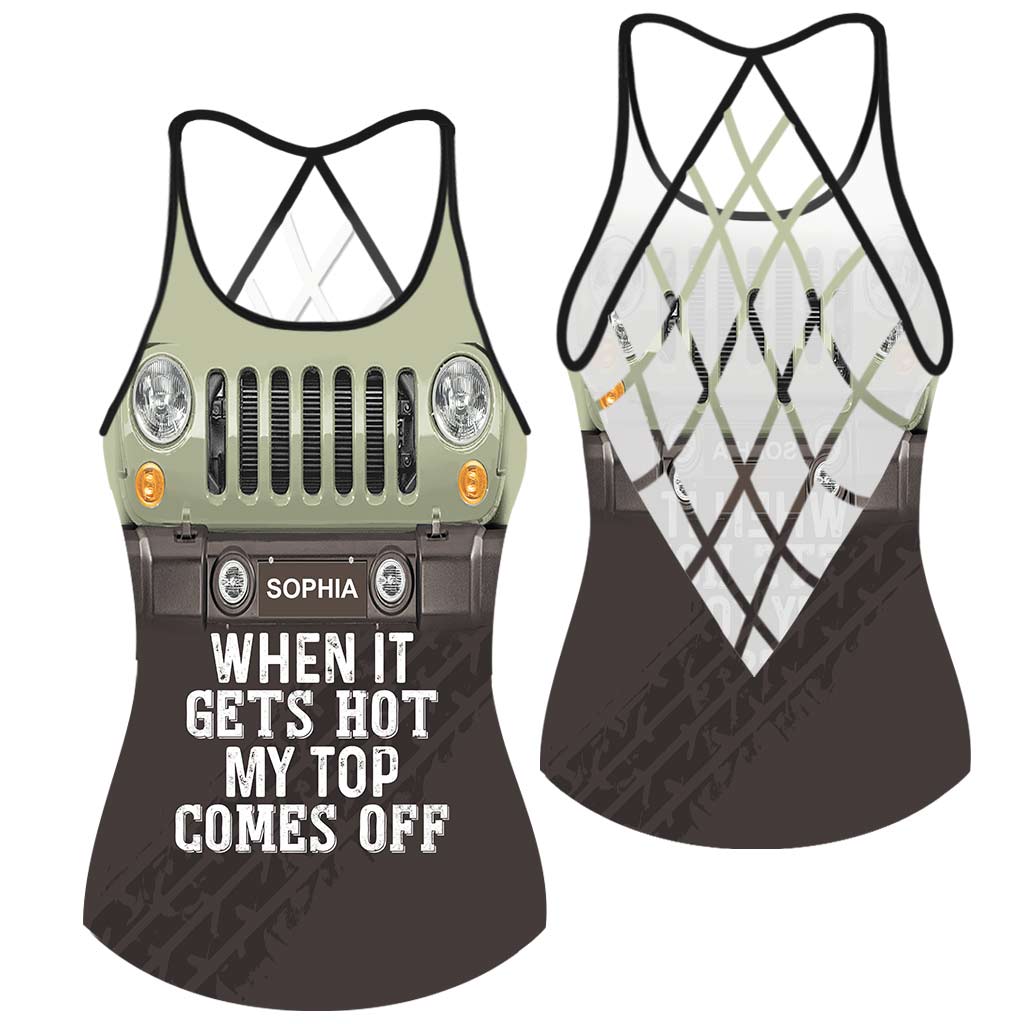 Personalized Cross Tank Top Custom Name Summer Gift for Her Cross Tank Top GradoCreations