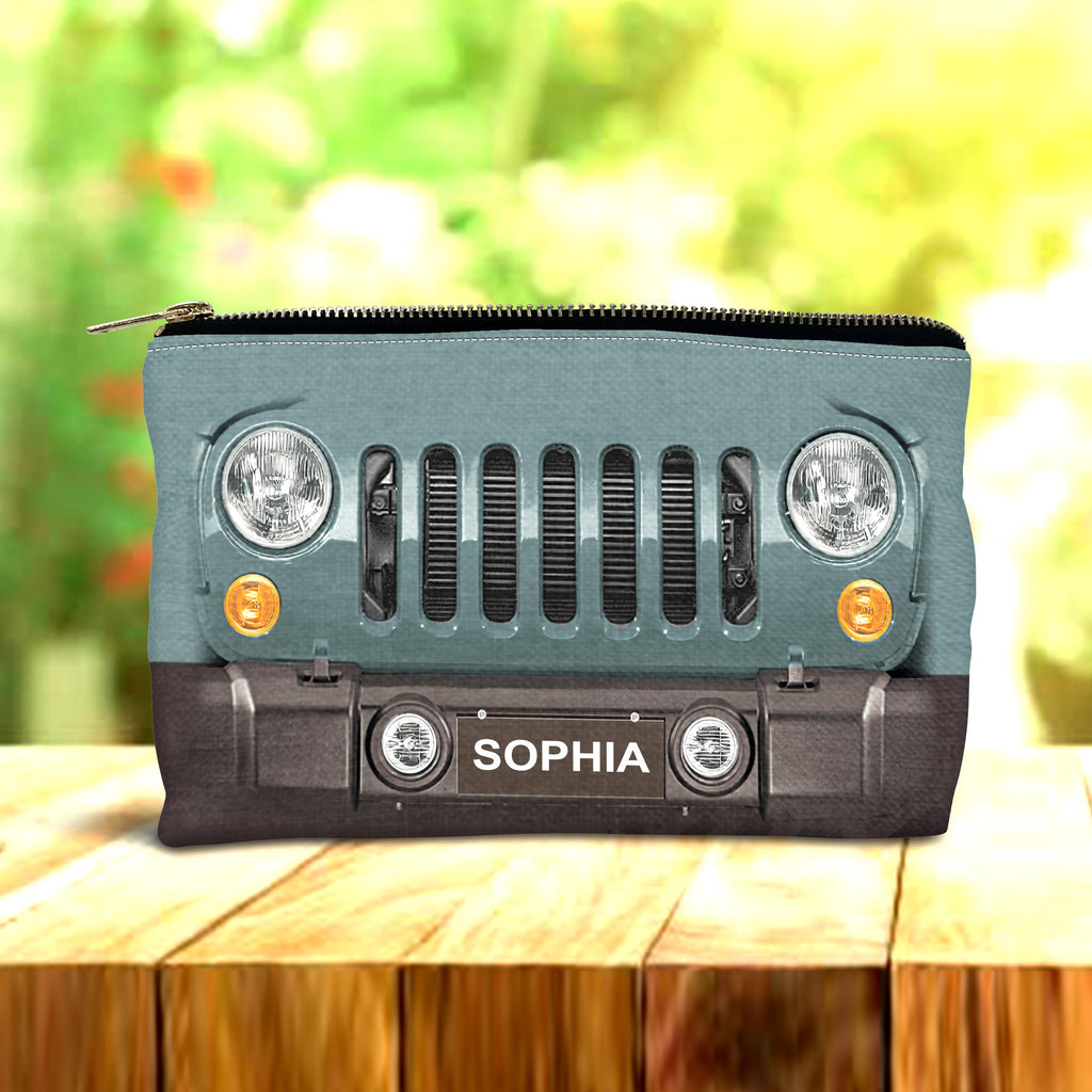 Personalized Jeep Pouch with Name Custom Gift for Her Pouch GradoCreations