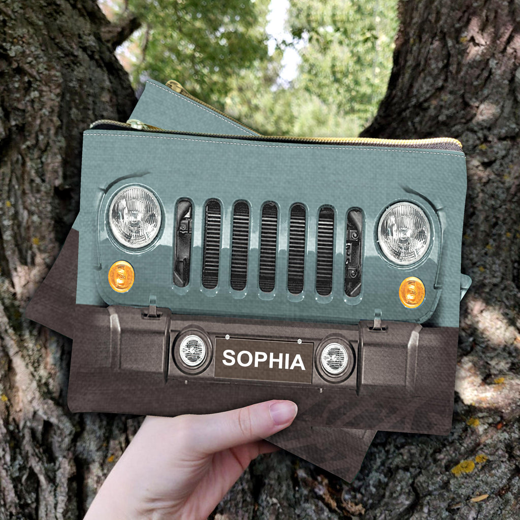 Personalized Jeep Pouch with Name Custom Gift for Her Pouch GradoCreations