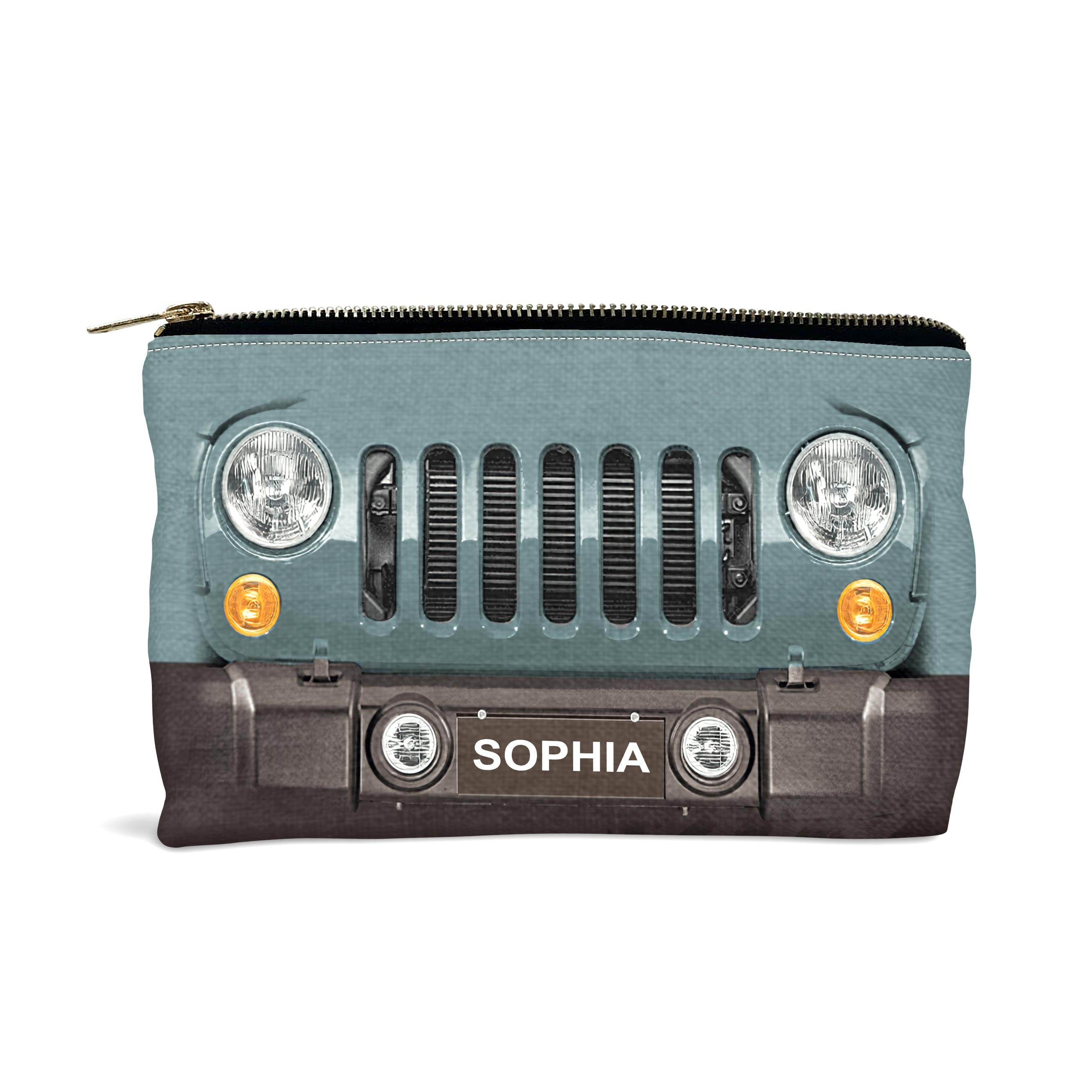 Personalized Jeep Pouch with Name Custom Gift for Her Pouch GradoCreations