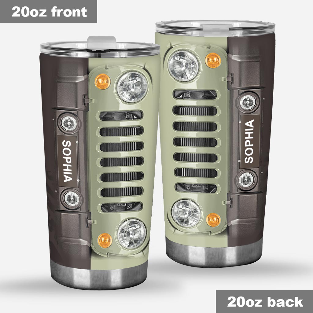 Personalized Car Tumbler Custom Name 20oz Gift for Dad Tumbler GradoCreations