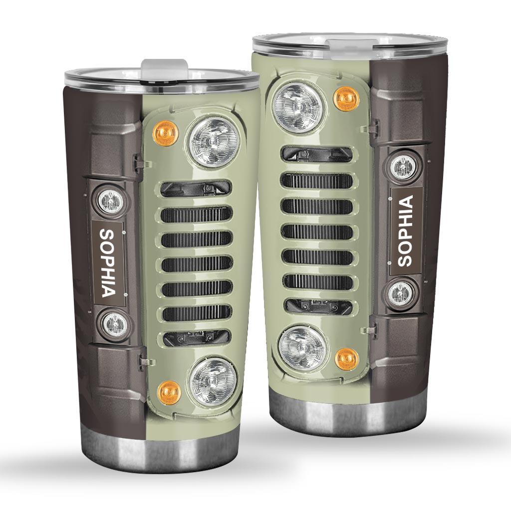 Personalized Car Tumbler Custom Name 20oz Gift for Dad Tumbler GradoCreations