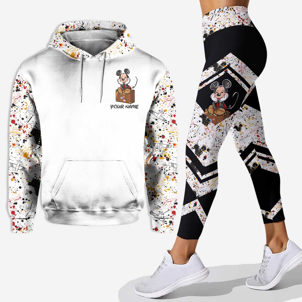 Personalized Mouse Hoodie & Leggings Set Custom Name for Women Hoodie & Leggings GradoCreations