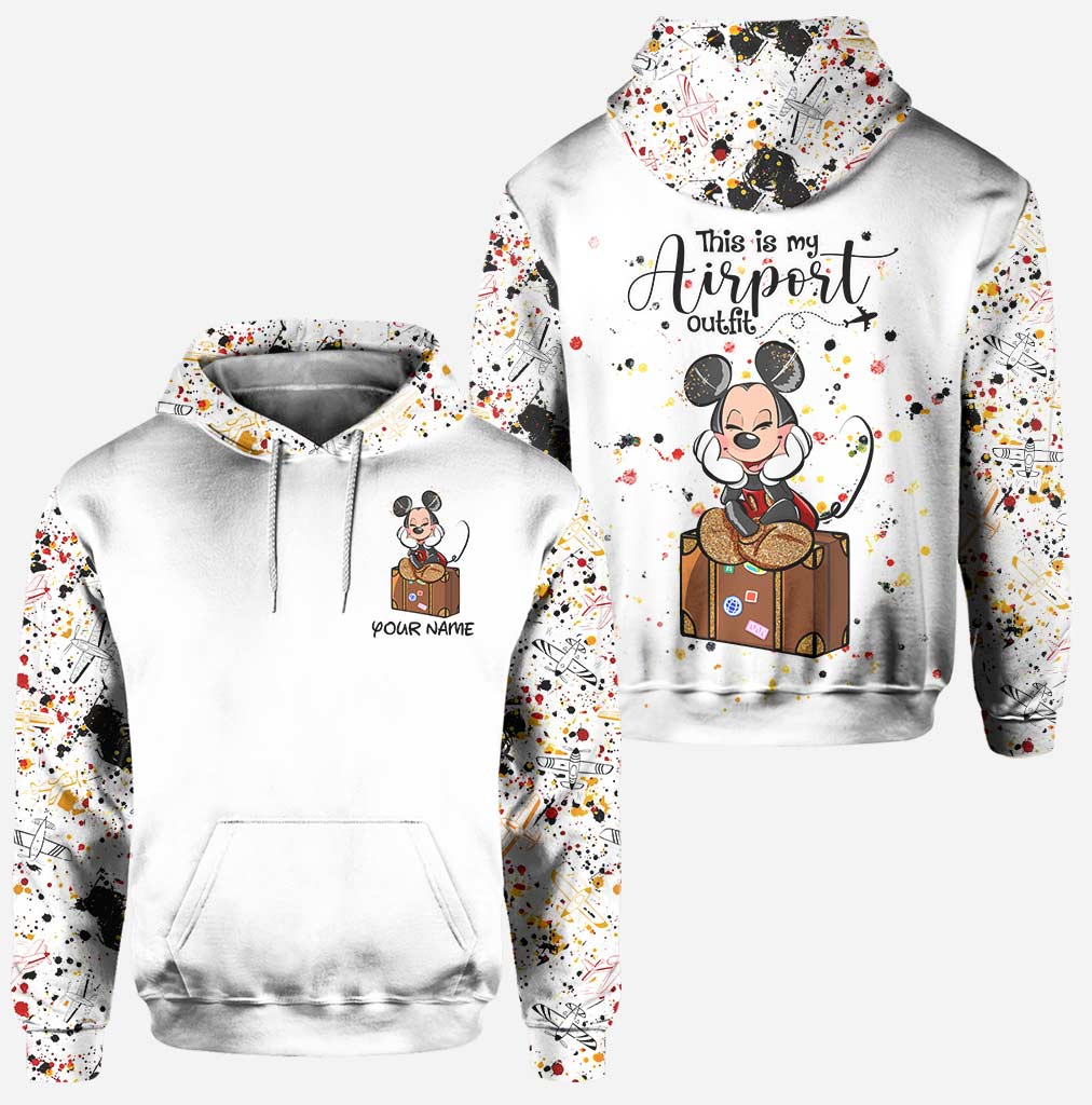 Personalized Mouse Hoodie & Leggings Set Custom Name for Women Hoodie & Leggings GradoCreations