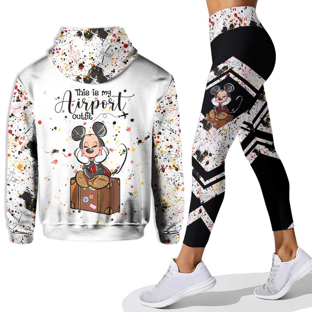 Personalized Mouse Hoodie & Leggings Set Custom Name for Women Hoodie & Leggings GradoCreations
