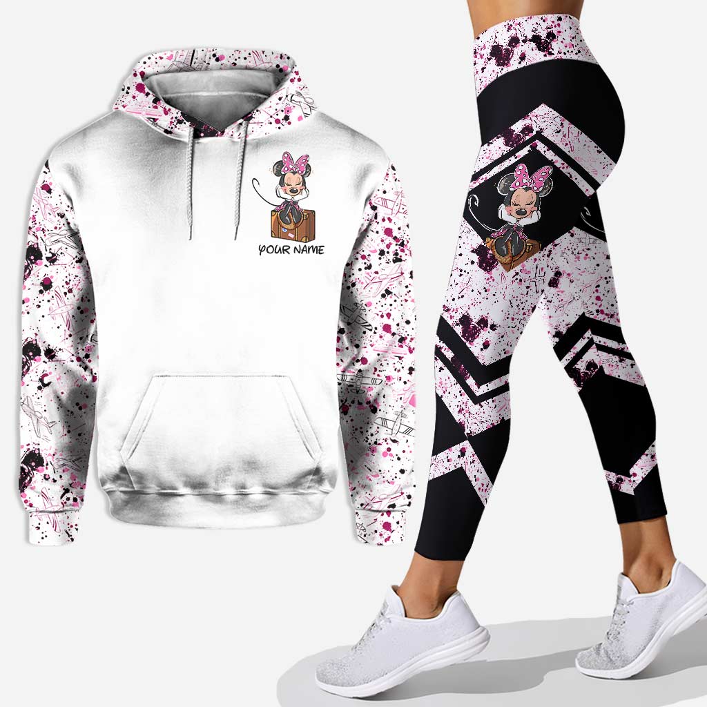 Personalized Mouse Hoodie and Leggings Set for Travel Lovers Hoodie & Leggings GradoCreations