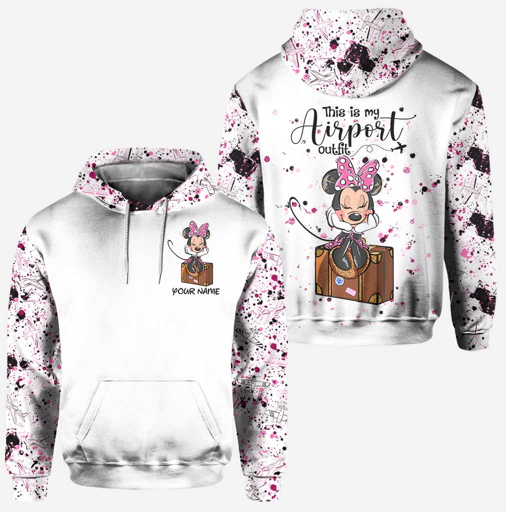 Personalized Mouse Hoodie and Leggings Set for Travel Lovers Hoodie & Leggings GradoCreations
