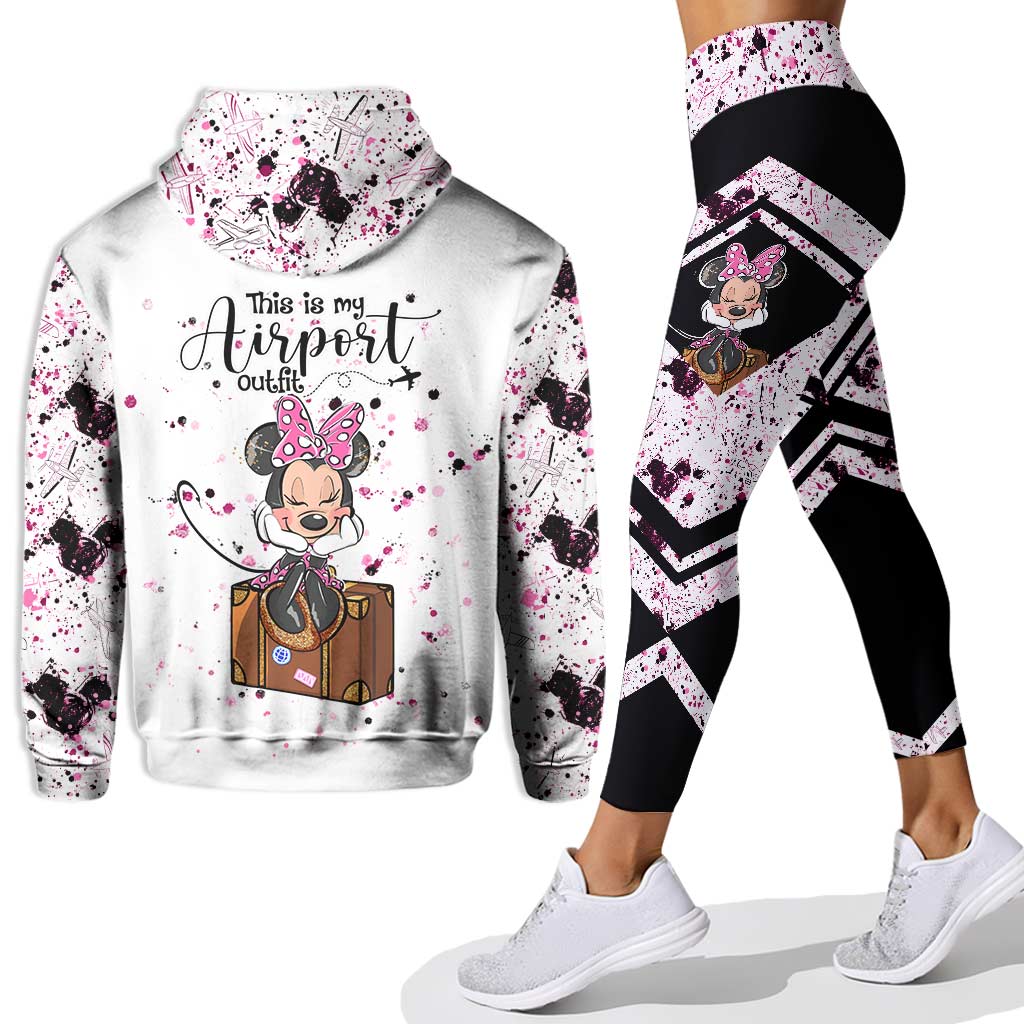 Personalized Mouse Hoodie and Leggings Set for Travel Lovers Hoodie & Leggings GradoCreations