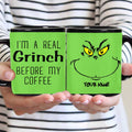Personalized Grinch Coffee Mug Custom Name Fun Christmas Gift Mug GradoCreations
