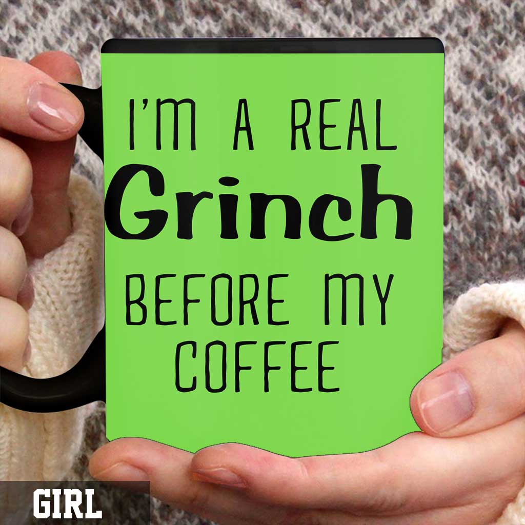 Personalized Grinch Coffee Mug Custom Name Fun Christmas Gift Mug GradoCreations
