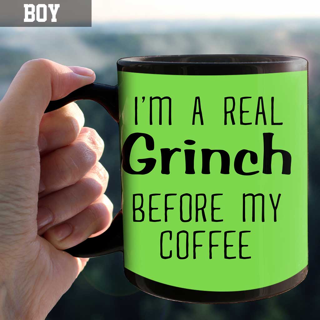 Personalized Grinch Coffee Mug Custom Name Fun Christmas Gift Mug GradoCreations
