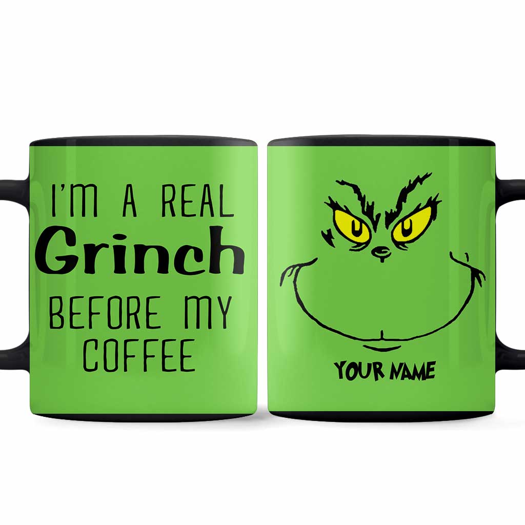 Personalized Grinch Coffee Mug Custom Name Fun Christmas Gift Mug GradoCreations