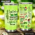 Personalized Grinch DNA Test Tumbler Custom Name Holiday Gift Tumbler GradoCreations