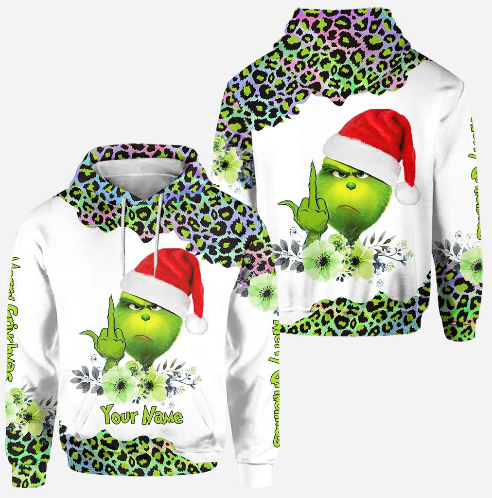 Personalized Grinch Hoodie & Leggings Set Custom Name Gift for Christmas Hoodie & Leggings GradoCreations