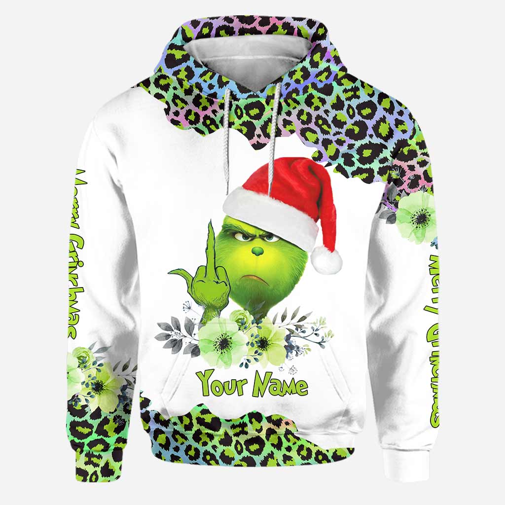 Personalized Grinch Hoodie & Leggings Set Custom Name Gift for Christmas Hoodie & Leggings GradoCreations