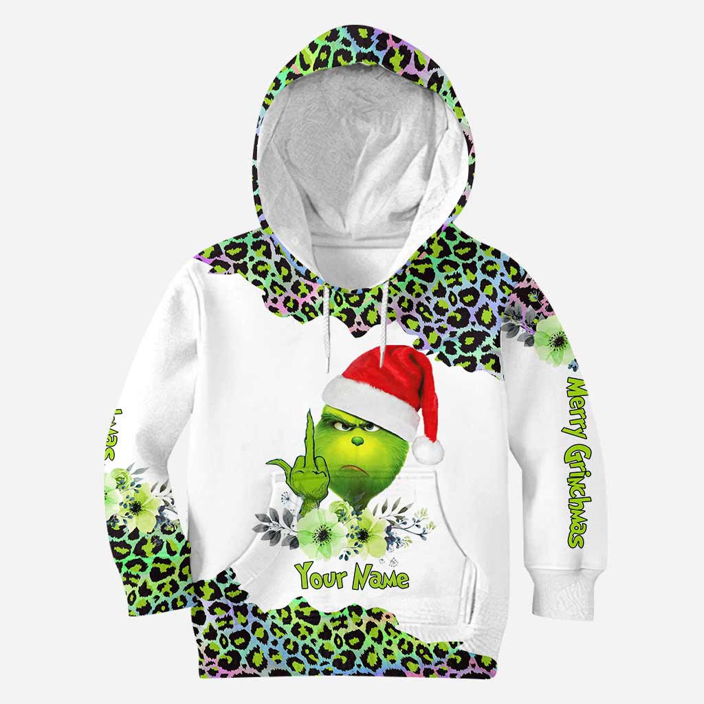 Personalized Grinch Hoodie & Leggings Set Custom Name Gift for Christmas Hoodie & Leggings GradoCreations