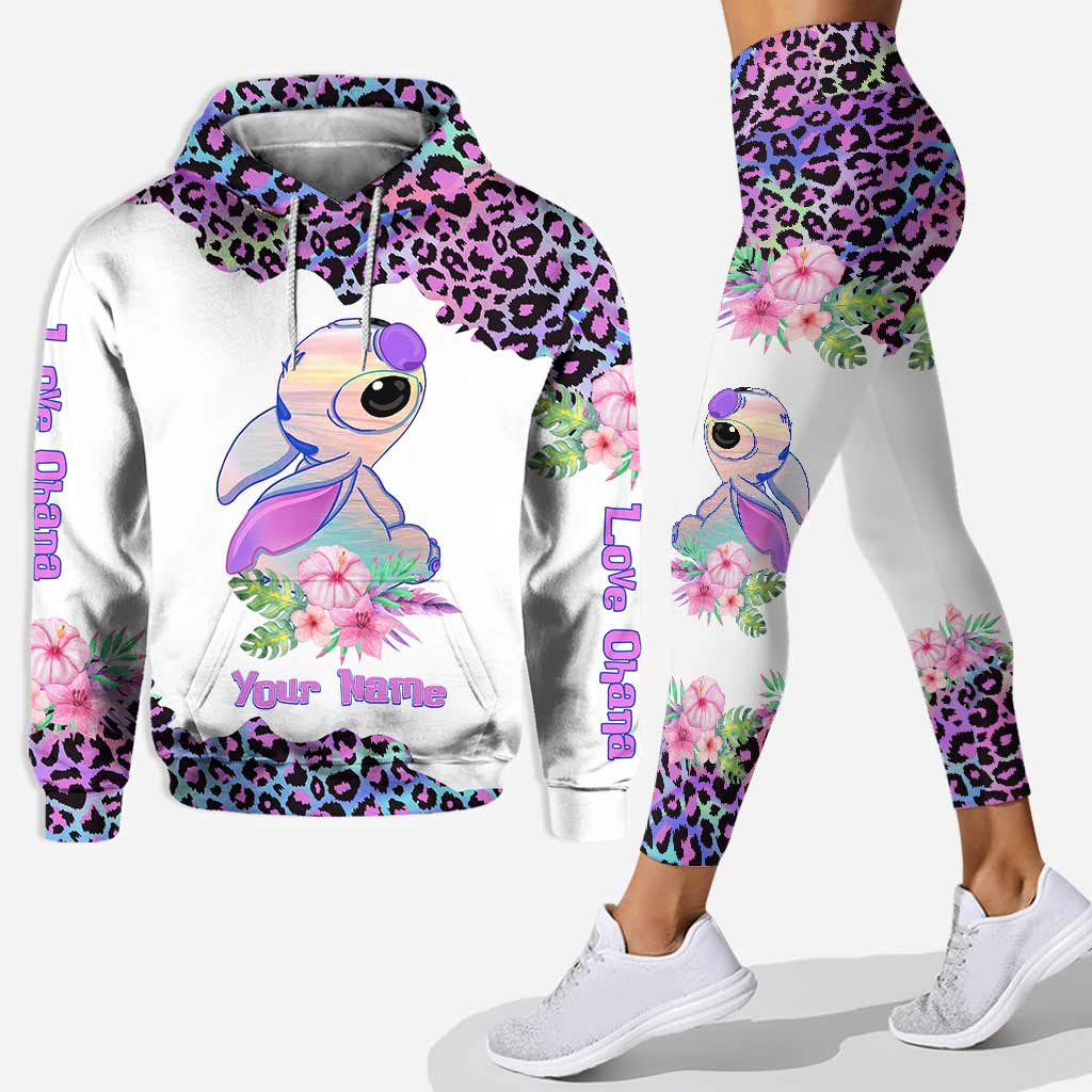 Personalized Love Ohana Hoodie and Leggings Set for Her Hoodie & Leggings GradoCreations