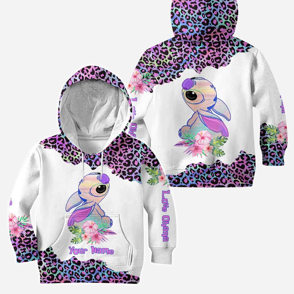 Personalized Love Ohana Hoodie and Leggings Set for Her Hoodie & Leggings GradoCreations