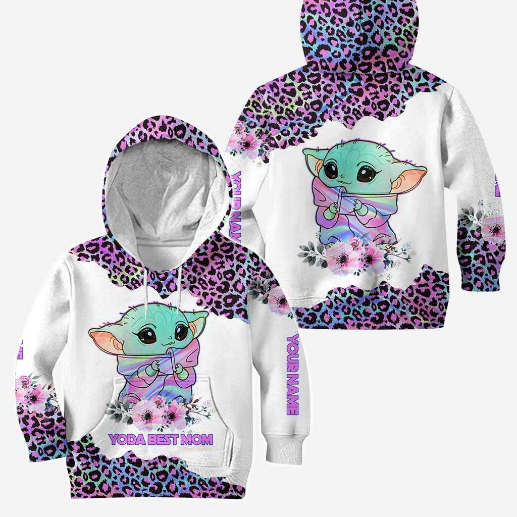 Personalized Yoda Best Mom Hoodie and Leggings Set Gift Hoodie & Leggings GradoCreations