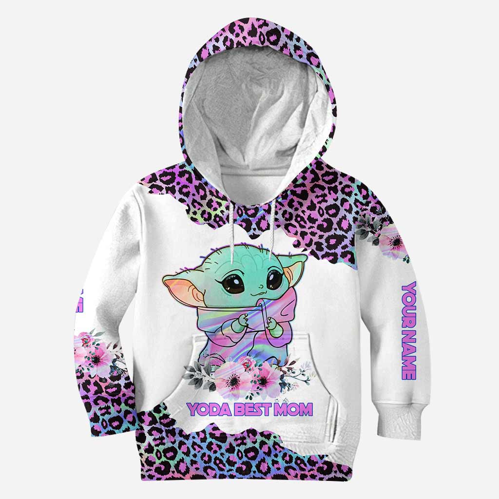 Personalized Yoda Best Mom Hoodie and Leggings Set Gift Hoodie & Leggings GradoCreations