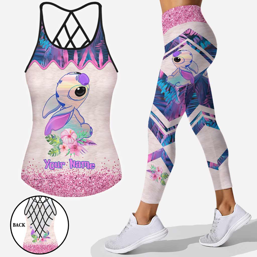 Personalized Ohana Cross Tank Top & Leggings Custom Name Gift Idea Cross Tank Top & Leggings GradoCreations