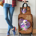 Personalized Aloha Leather Handbag & Luggage Cover Gift for Women Leather Handbag & Luggage Cover GradoCreations