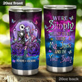 Personalized Nightmare Tumbler Unique Couple Gift Custom Name 20oz Tumbler GradoCreations