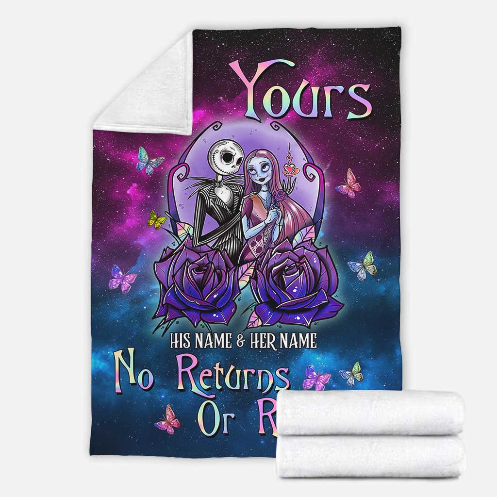 Personalized Nightmare Blanket Custom Name Gift for Couples Blanket GradoCreations