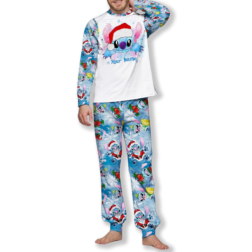 Personalized Christmas Pajamas Set for Family with Name Pajamas Set GradoCreations
