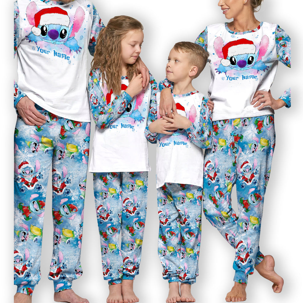 Personalized Christmas Pajamas Set for Family with Name Pajamas Set GradoCreations