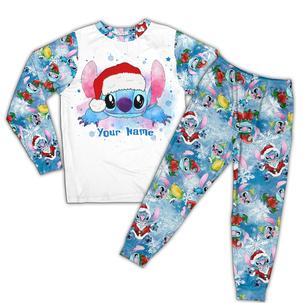 Personalized Christmas Pajamas Set for Family with Name Pajamas Set GradoCreations