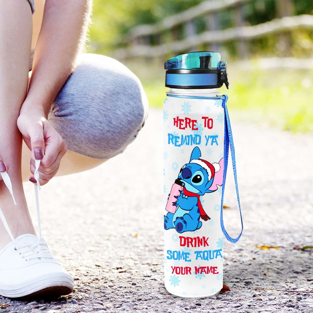 Personalized Water Tracker Bottle with Time Markers for Christmas Gift Water Tracker Bottle GradoCreations