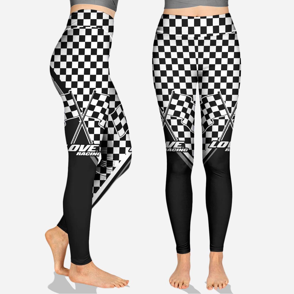 Personalized Racing Hoodie and Leggings Set Custom Name Gift Hoodie & Leggings GradoCreations