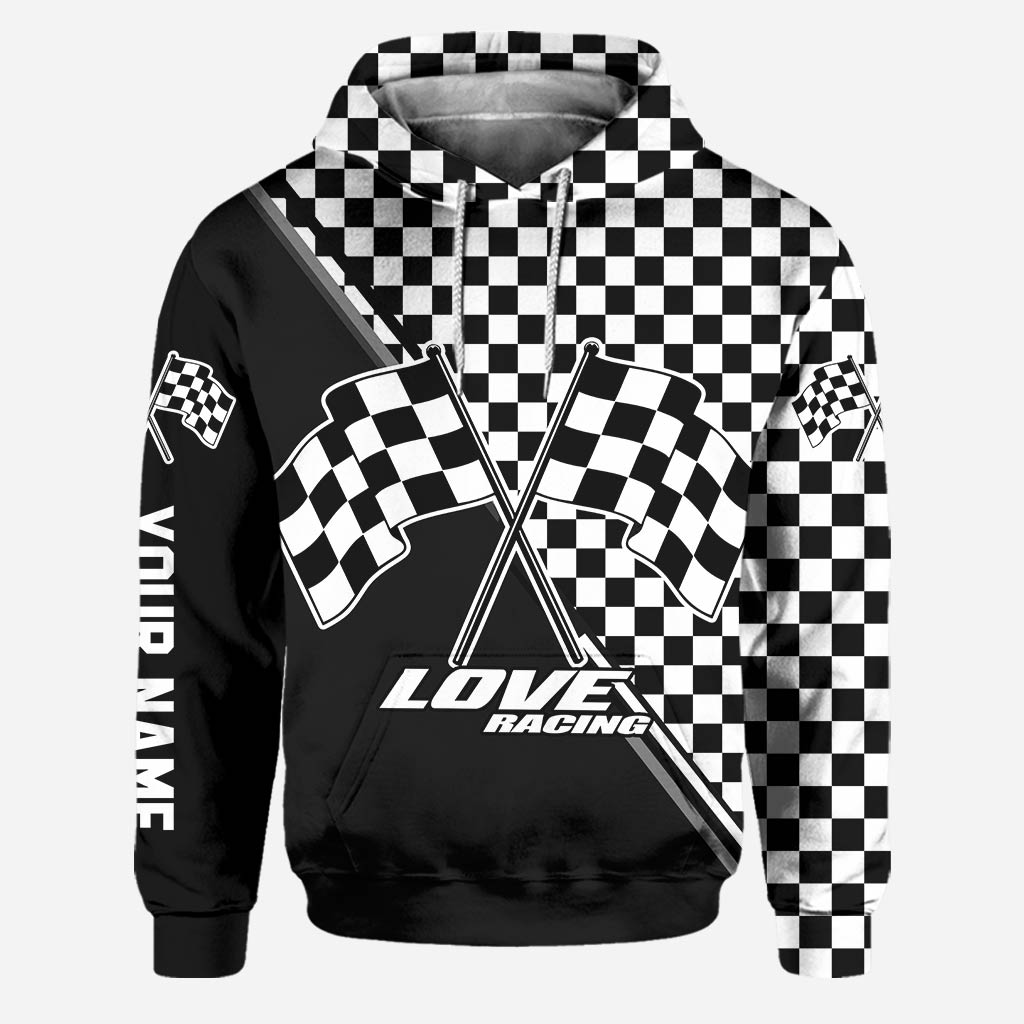 Personalized Racing Hoodie and Leggings Set Custom Name Gift Hoodie & Leggings GradoCreations