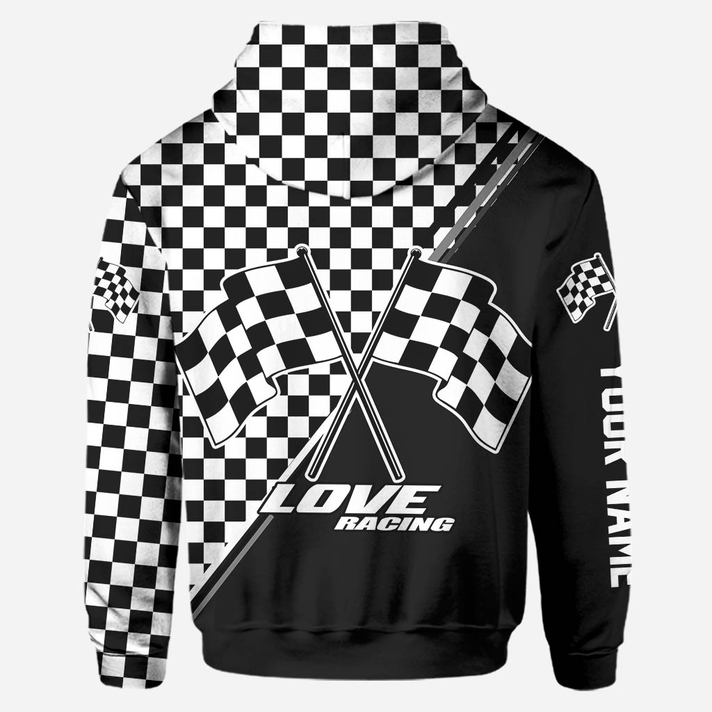 Personalized Racing Hoodie and Leggings Set Custom Name Gift Hoodie & Leggings GradoCreations