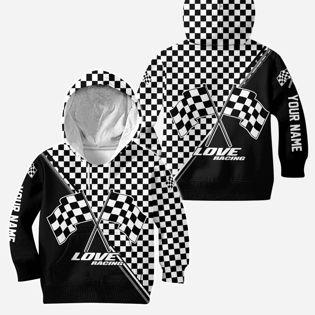 Personalized Racing Hoodie and Leggings Set Custom Name Gift Hoodie & Leggings GradoCreations