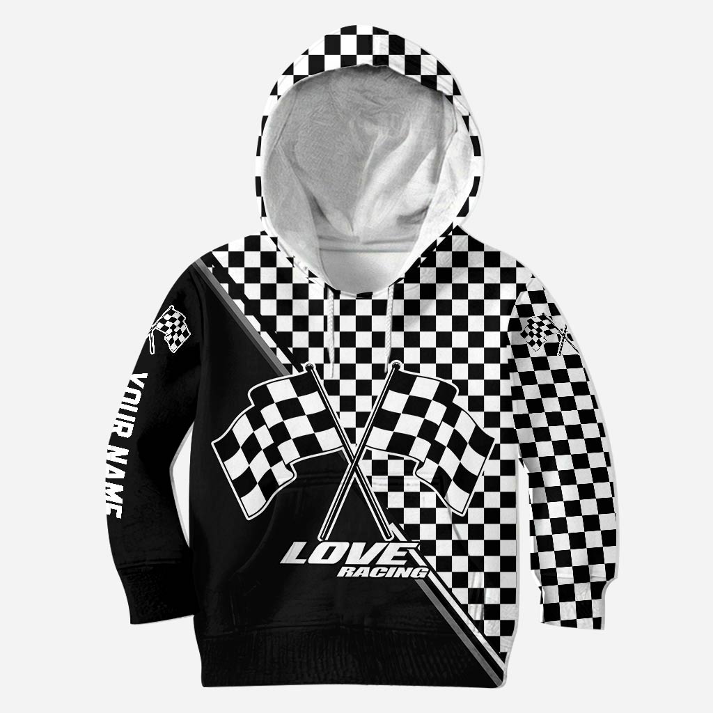 Personalized Racing Hoodie and Leggings Set Custom Name Gift Hoodie & Leggings GradoCreations