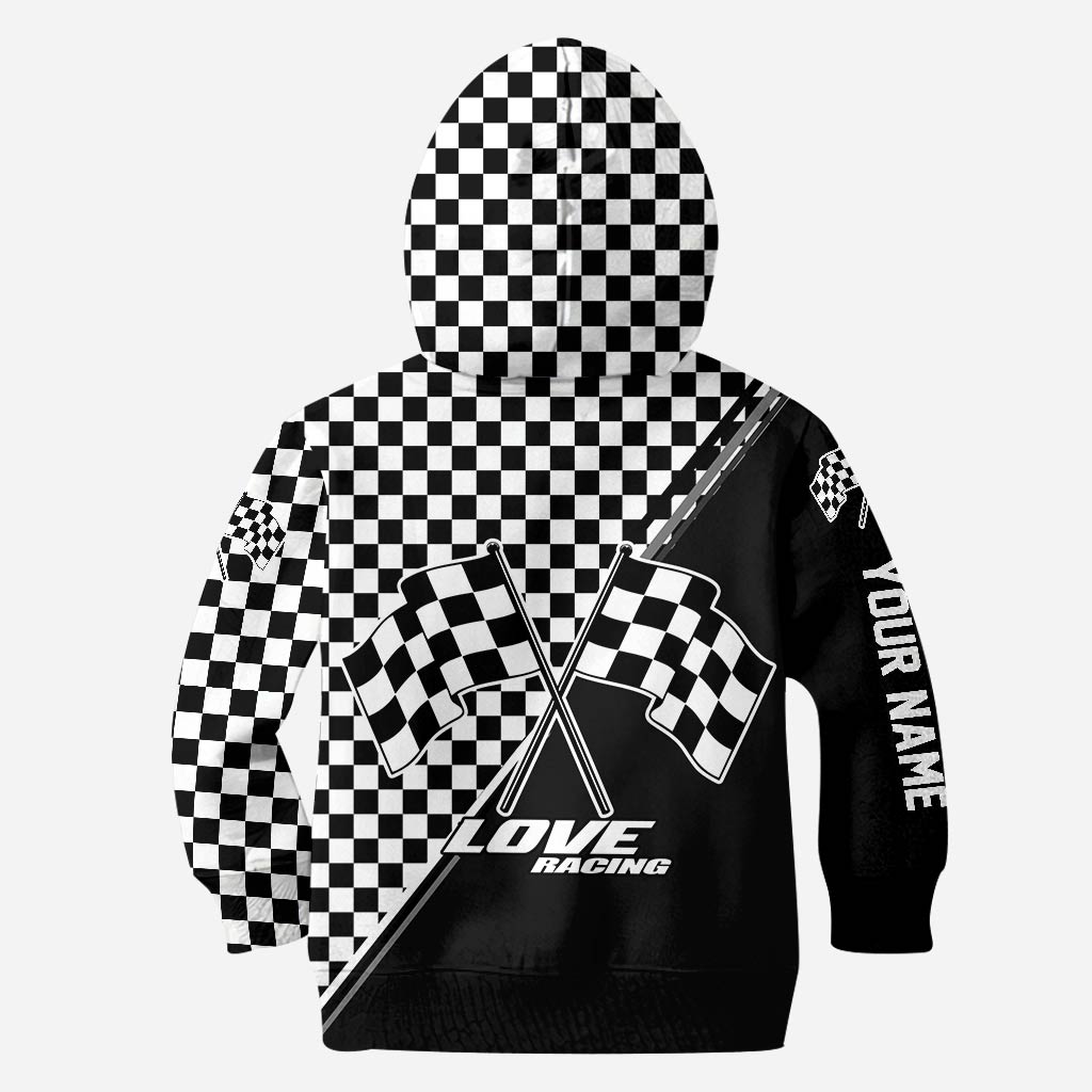 Personalized Racing Hoodie and Leggings Set Custom Name Gift Hoodie & Leggings GradoCreations