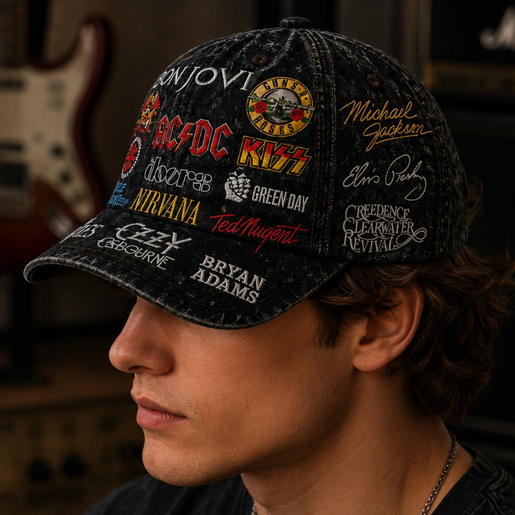Personalized Classic Rock Legends Cap Gift for Music Lovers GradoCreations