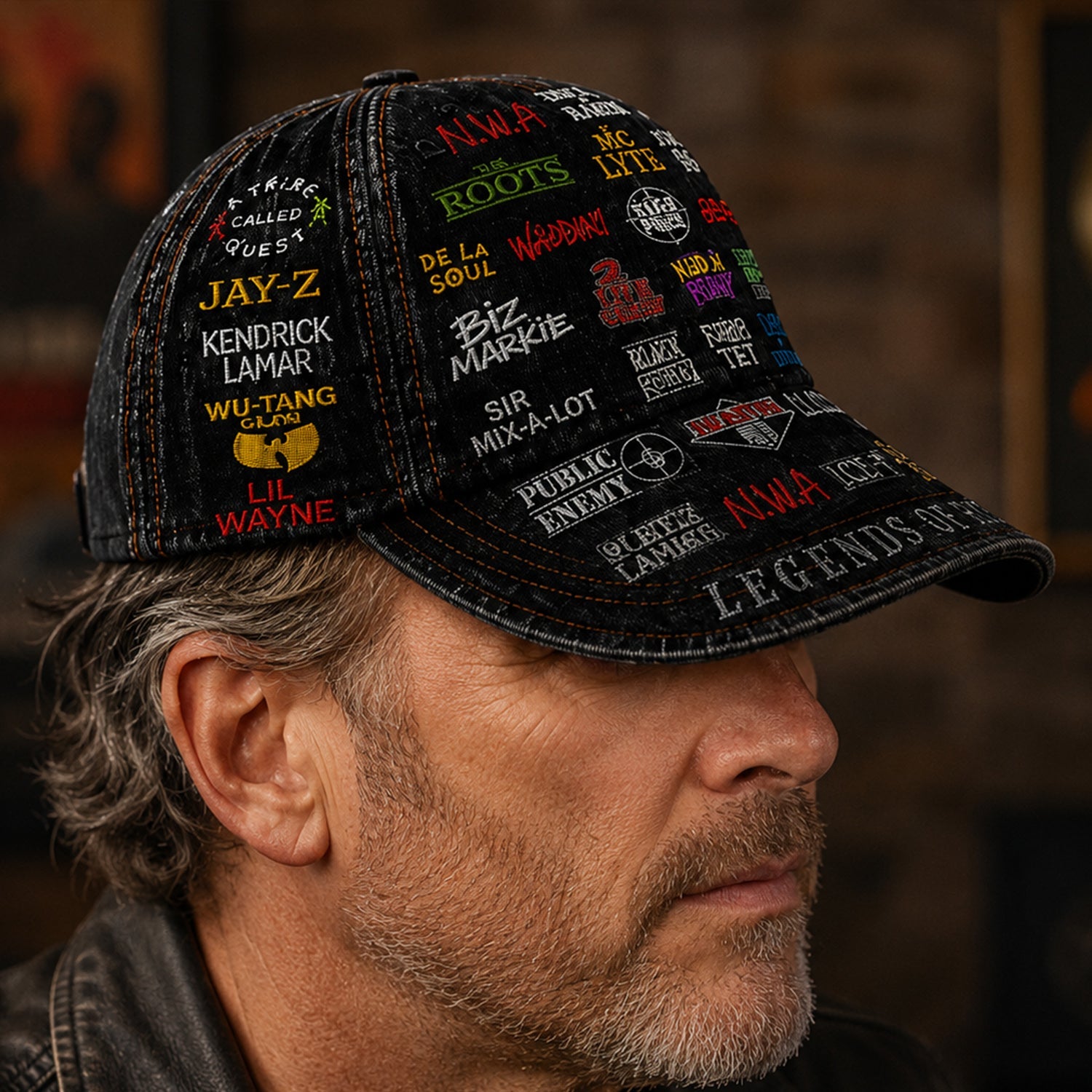 Personalized Legends of Rap Classic Cap Custom Hat for Music Lovers GradoCreations
