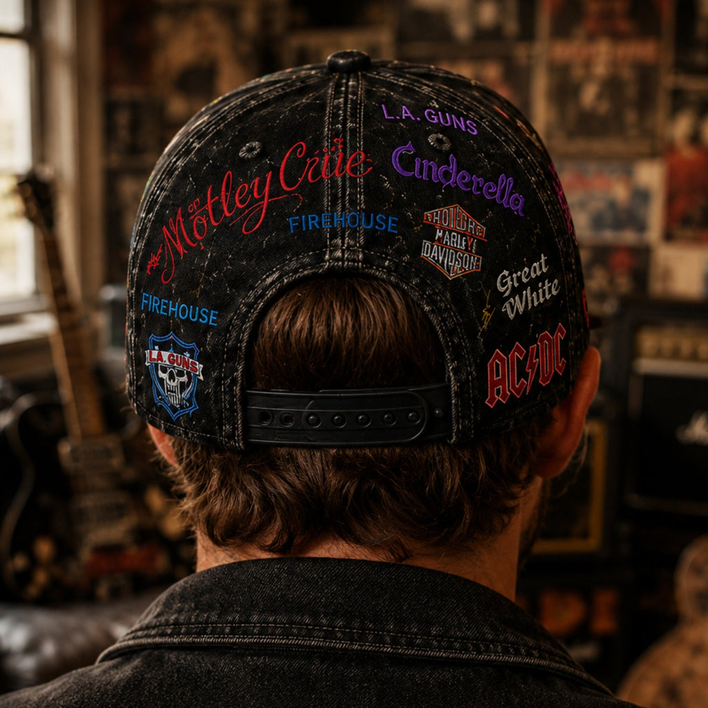 Personalized Classic Rock Music Cap Custom Name Gift Idea Classic Cap GradoCreations