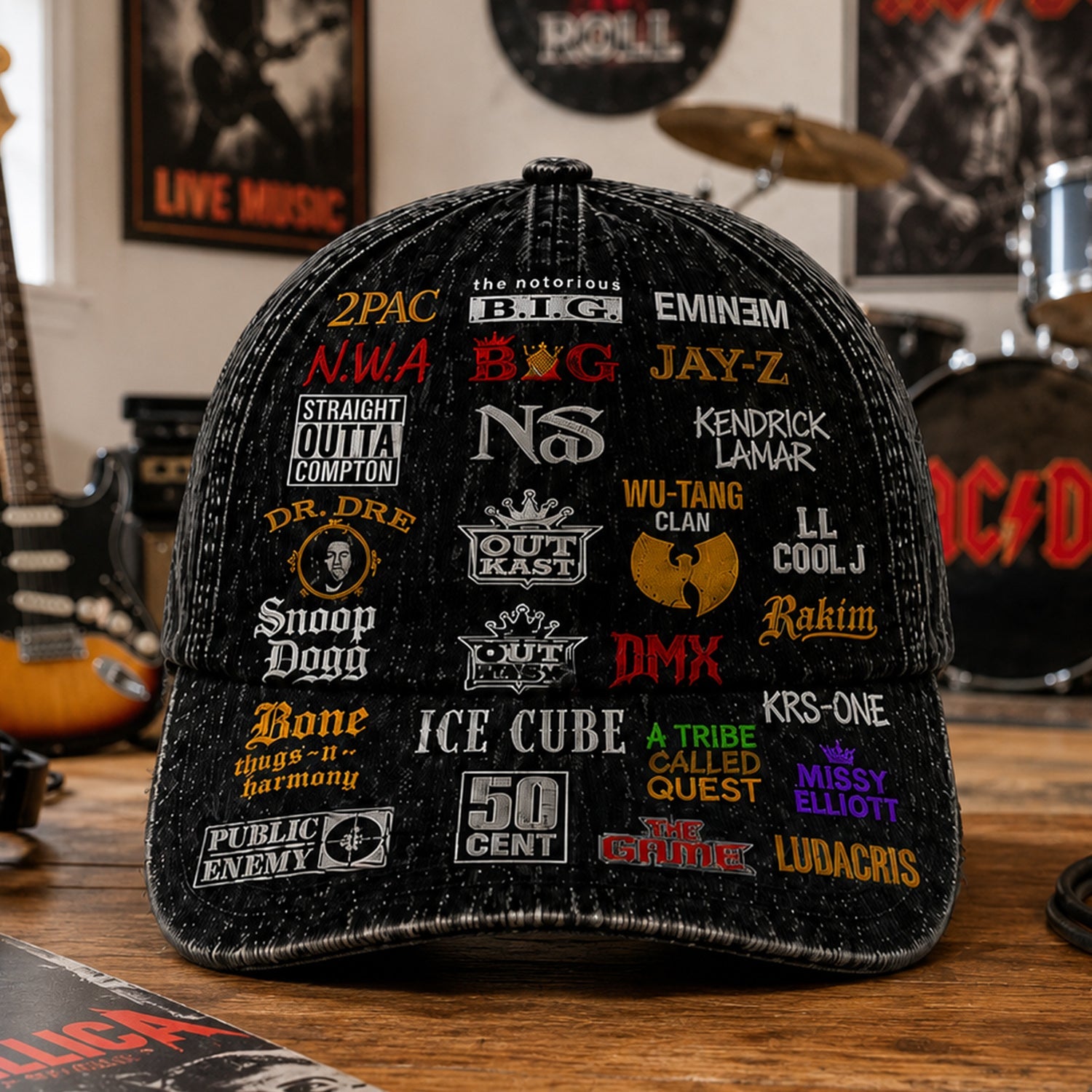 Personalized Classic Rap Legends Cap Custom Name Gift GradoCreations