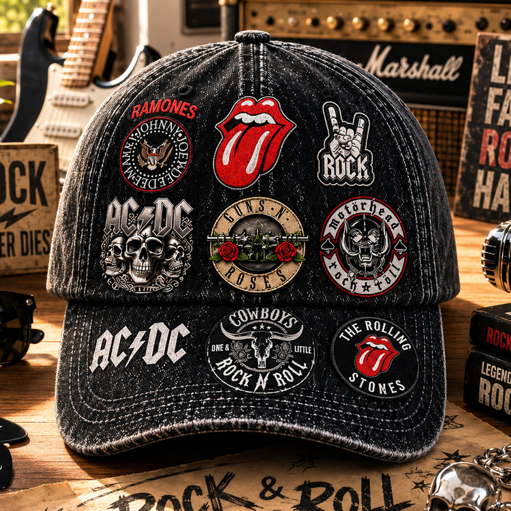 Personalized Rock Music Classic Cap with Legends Edition Design GradoCreations