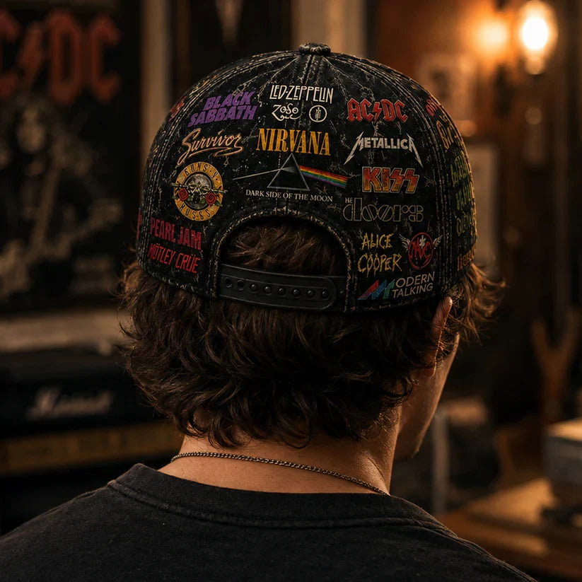 Personalized Classic Cap with Iconic Music Legends Design for Rock Lovers Classic Cap GradoCreations